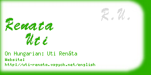 renata uti business card
